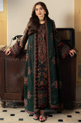 Asim jofa Chickenkari Embroidered Lawn 3pc with Embroidered Crinkle Dupatta- GA2299