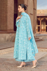 Bareeze 3PC Embroidered Lawn Suit with Embroidered chiffon Dupatta -GA2045