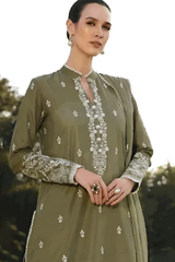 Bareeze Embroidered Lawn 3pc with Embroidered Crinkle Chiffon Dupatta- GA2034