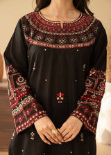 Batik 3PC Embroidered Lawn Suit with Embroidered Crinkle Dupatta -Ga2291
