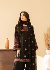 Batik 3PC Embroidered Lawn Suit with Embroidered Crinkle Dupatta -Ga2291