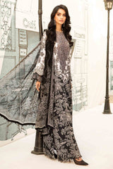 MariaB Printed Lawn 3pc with Printed Voil Dupatta- GA2173