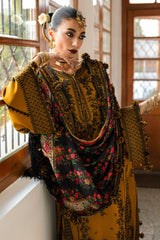 Hussain Rehar 3PC Embroidered Lawn Suit with Printed Chiffon Dupatta -GA2009