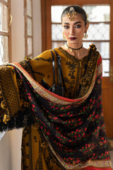 Hussain Rehar 3PC Embroidered Lawn Suit with Printed Chiffon Dupatta -GA2009