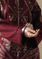 Zarashah Jahan Embroidered Dhanak 3pc with Printed Shawl- GA2125