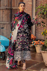 Mushq Embroidered Lawn 3pc with Embroidered Chiffon dupatta-GA1720