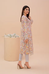 Zooj Printed UnStitched Lawn (Shirt/Kurti) - ZJ042