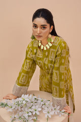 Zooj Printed UnStitched Lawn (Shirt/Kurti) - ZJ045