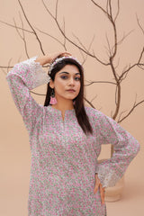 Zooj Printed UnStitched Lawn (Shirt/Kurti) - ZJ048