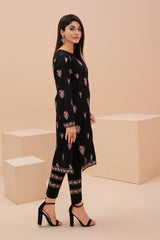 Zooj Original Black Embroidered Lawn 2pc - ZJ054