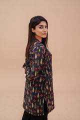 Zooj Printed UnStitched Lawn (Shirt/Kurti) - ZJ053