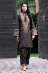 Winter Embroidered Khaader 3pc with Whool Shawal- GA1970