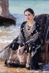 Qalamkar Luxury Embroidered Lawn 3pc with Embroidered Slub Net Dupatta - GA1829