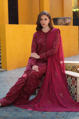 Bareeze Embroidered Lawn 3pc with Embroidered Crinkle Chiffon Dupatta- GA2035