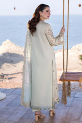 Qalamkar Luxury Embroidered Lawn 3pc with Embroidered Cotton Silk Dupatta - GA1840