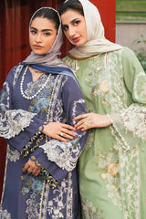 ELAF Embroidered Lawn 3pc with Printed Chiffon Dupatta- GA2165