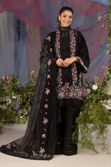 Sobia Nazir Embroidered Lawn 3pc with Chiffon Dupatta- GA2184