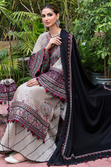 Luxury Embroidered Lawn 3pc with Embroidered Chiffon Dupatta- GA1820