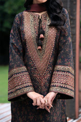 Winter Embroidered Khaader 3pc with Whool Shawal- GA1970