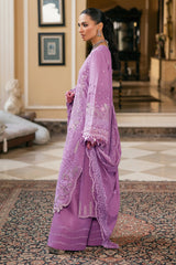 Elaf 3PC Embroidered Lawn with Embroidered Slub Net Dupatta - GA2236