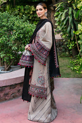 Luxury Embroidered Lawn 3pc with Embroidered Chiffon Dupatta- GA1820
