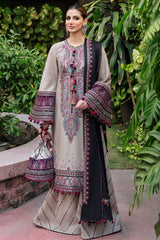 Luxury Embroidered Lawn 3pc with Embroidered Chiffon Dupatta- GA1820