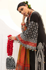 Hussain Rehar 3PC Embroidered Lawn Suit with Printed Silk Dupatta -GA2008