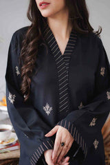 Aisling 3PC Embroidered Dhanak with Embroidered Dhanak Shawl - GA1760