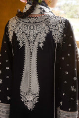 Hussain Rehar 3PC Embroidered Lawn Suit with Printed Cotton Slub Net Dupatta -GA2003