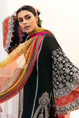 Hussain Rehar 3PC Embroidered Lawn Suit with Printed Silk Dupatta -GA2008