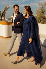 Rang Rasiya 3PC Lawn Embroidered Shirt with Embroidered Khadi Net Dupatta - GA2018