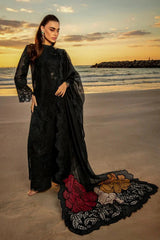 Rang Rasiya 3PC Lawn Embroidered Shirt with Embroidered Khadi Net Dupatta - GA2017