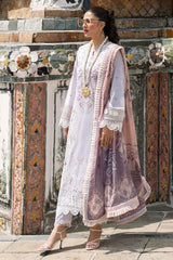 Mushq Luxury Embroidered Lawn 3pc with Printed Dupatta- GA1810