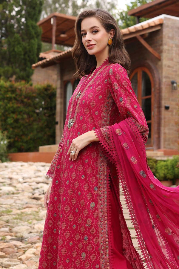 Bareeze Embroidered Lawn 3pc with Embroidered Crinkle Chiffon Dupatta - GA1832