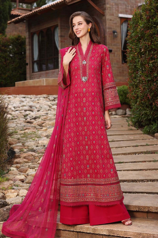 Bareeze Embroidered Lawn 3pc with Embroidered Crinkle Chiffon Dupatta - GA1832