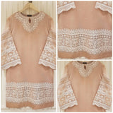 Agha Noor Heavy Embroidered with Embroidered Organza dupatta-Ga1748