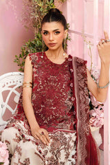 MariaB Printed Lawn 3pc with Printed Voil Dupatta- GA2171