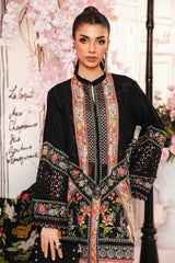 MariaB Printed Lawn 3pc with Printed Voil Dupatta- GA2169