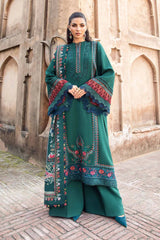 Maria B 3PC Embroidered Karandi Suit with Printed whool shawal-GA2100