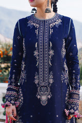 Hussain Rehar 3PC Embroidered karandi Suit with Printed Shawal -GA2067
