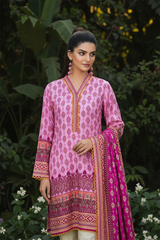 Zooj Mandana Printed Slub Linen 3pc-GA1931