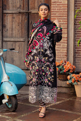 Mushq Embroidered Lawn 3pc with Embroidered Chiffon dupatta-GA1720