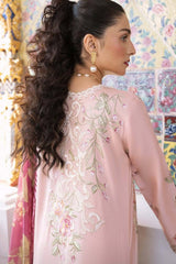 Mushq Luxury Embroidered Lawn 3pc with Chiffon Dupatta- GA1821