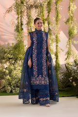 Sobia Nazir Embroidered Lawn 3pc with Chiffon Dupatta- GA2185