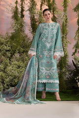 Sobia Nazir Embroidered Lawn 3pc with Chiffon Dupatta- GA2188