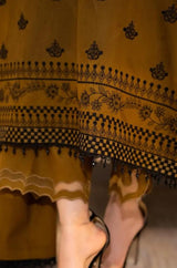 Batik Embroidered Dhanak 3pc with Embroidered Shawl- GA2120