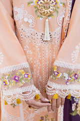 Mushq Luxury Embroidered Lawn 3pc with Printed Dupatta- GA1811