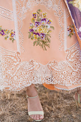 Mushq Luxury Embroidered Lawn 3pc with Printed Dupatta- GA1811