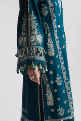 Hussain Rehar 3PC Embroidered Lawn Suit with Printed Chiffon Dupatta -GA2012
