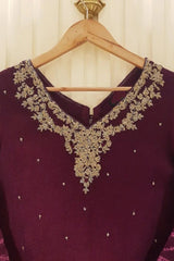 Agha Noor Heavy Embroidered 3pc with Embroidered Organza dupatta-GA1804